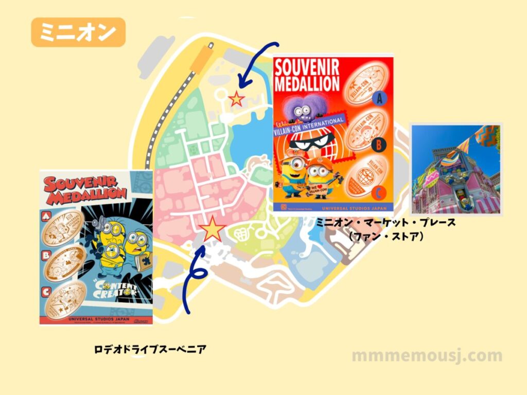 2026】USJのスーベニアメダル場所を全部ご紹介！キャラクター別に販売